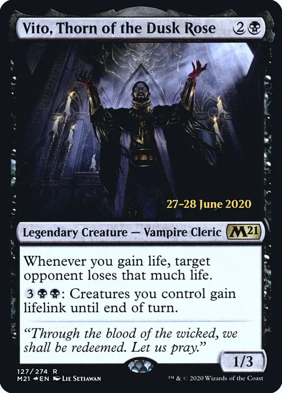 Vito, Thorn of the Dusk Rose [Core Set 2021 Promos]