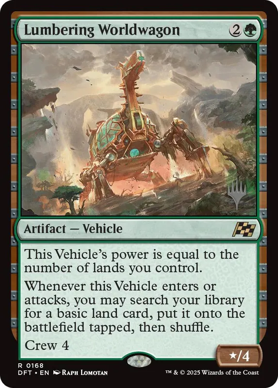 Lumbering Worldwagon (Promo Pack) [Aetherdrift Promos]