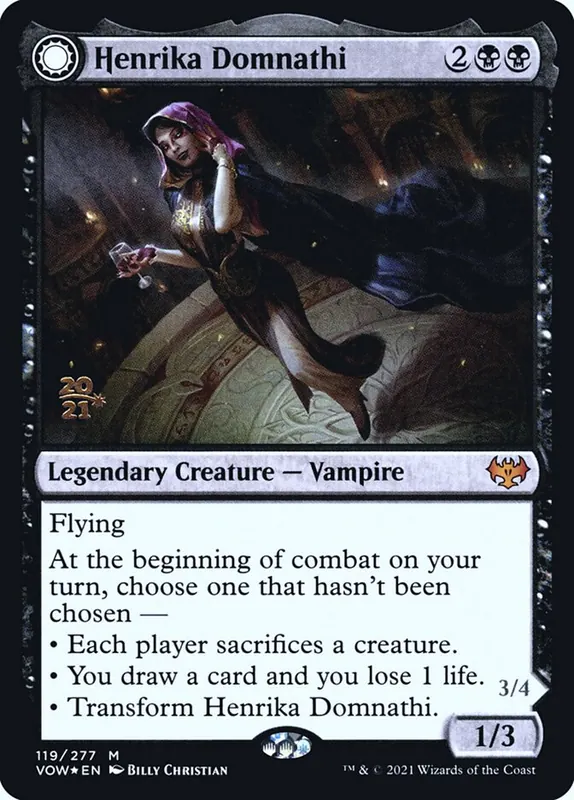Henrika Domnathi // Henrika, Infernal Seer [Innistrad: Crimson Vow Promos]