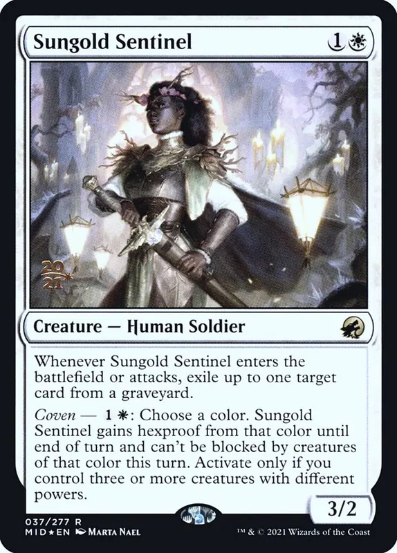 Sungold Sentinel [Innistrad: Midnight Hunt Promos]
