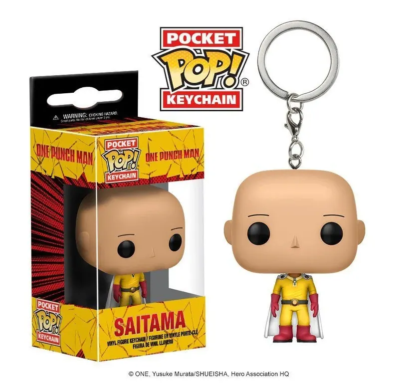 FUNKO POP! POCKET KEYCHAIN SAITAMA