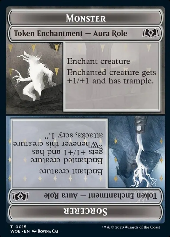 Monster // Sorcerer [Wilds of Eldraine Tokens]