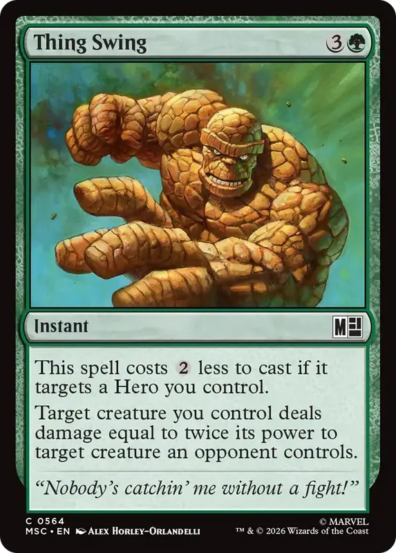 Thing Swing [Marvel Super Heroes Commander]