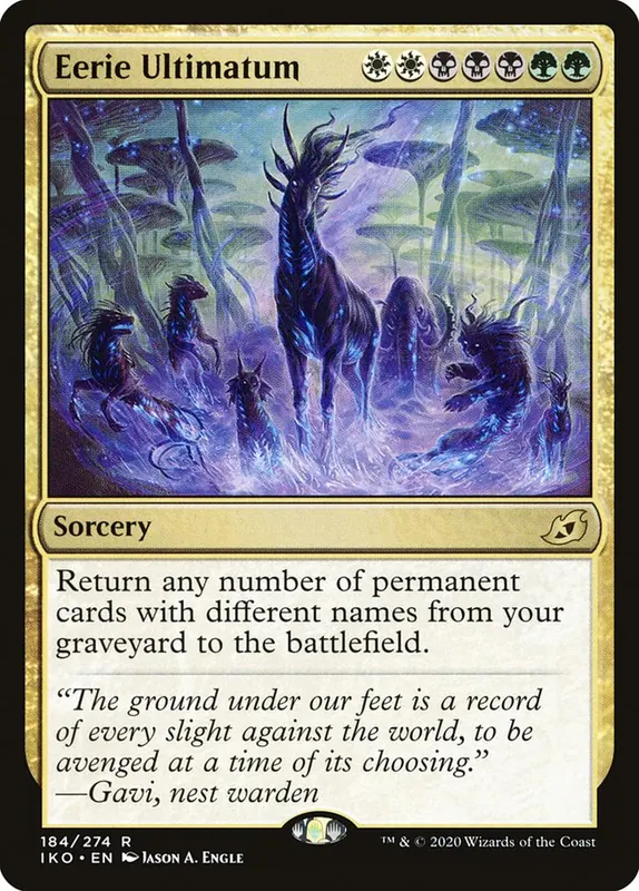 Eerie Ultimatum [Ikoria: Lair of Behemoths] - Español