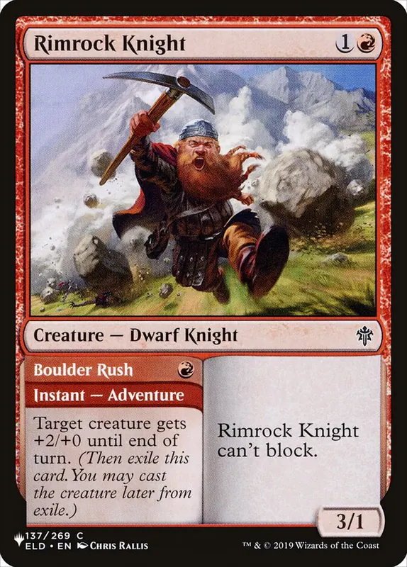Rimrock Knight // Boulder Rush [The List]