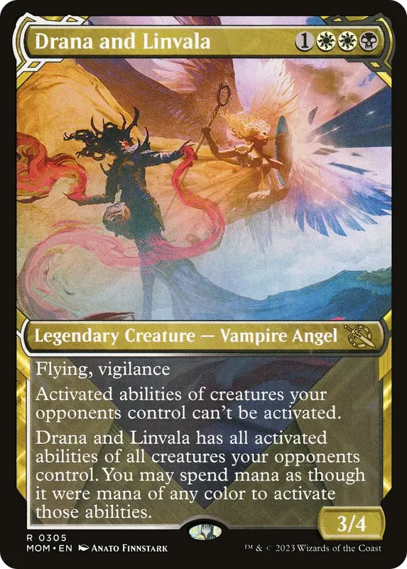 Drana and Linvala - Español (Showcase Planar Booster Fun) [March of the Machine]