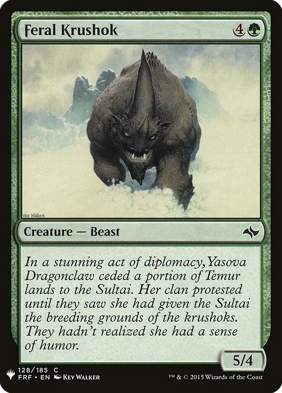 Feral Krushok [The List]