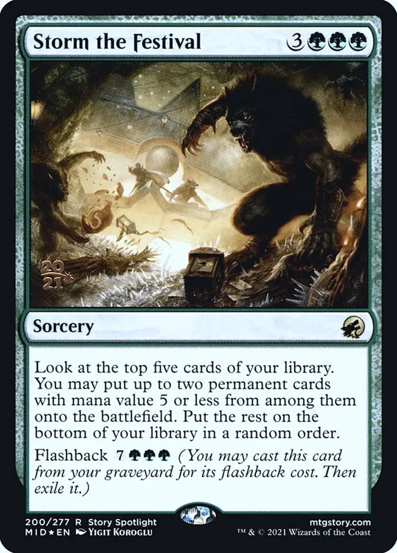Storm the Festival [Innistrad: Midnight Hunt Promos]