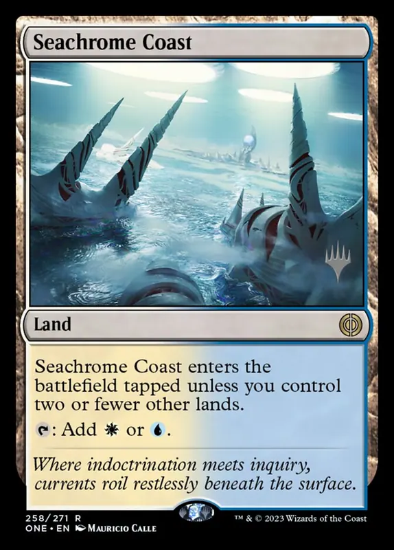 Seachrome Coast [Phyrexia: All Will Be One Promos] - Español