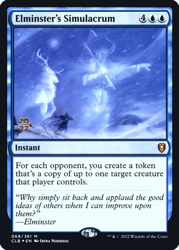 Elminster's Simulacrum [Battle for Baldur's Gate Promos]