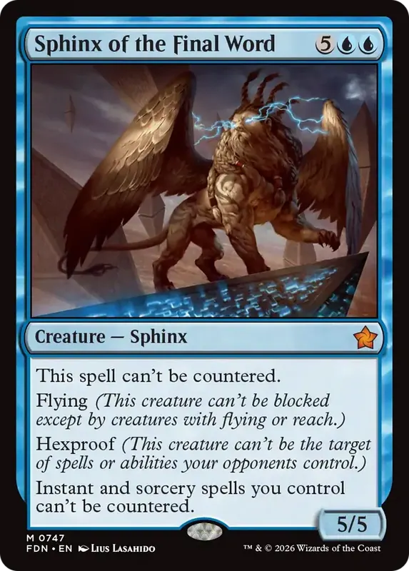 Sphinx of the Final Word (0747) [Foundations]