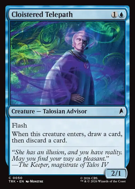 Cloistered Telepath [Star Trek]