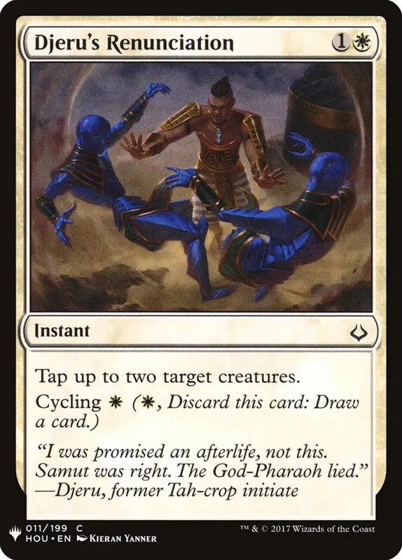 Djeru's Renunciation [The List]