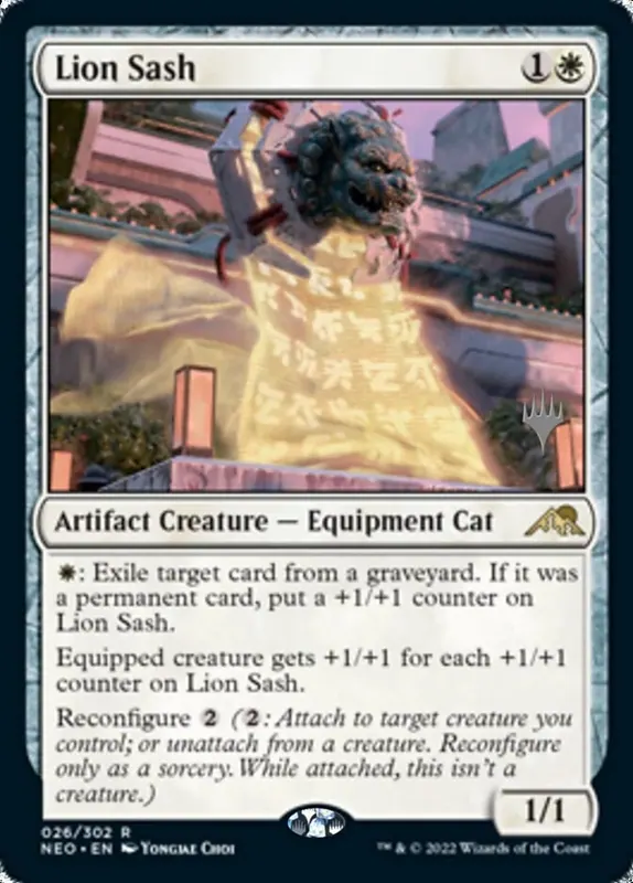 Lion Sash (Promo Pack) [Kamigawa: Neon Dynasty Promos] - Español