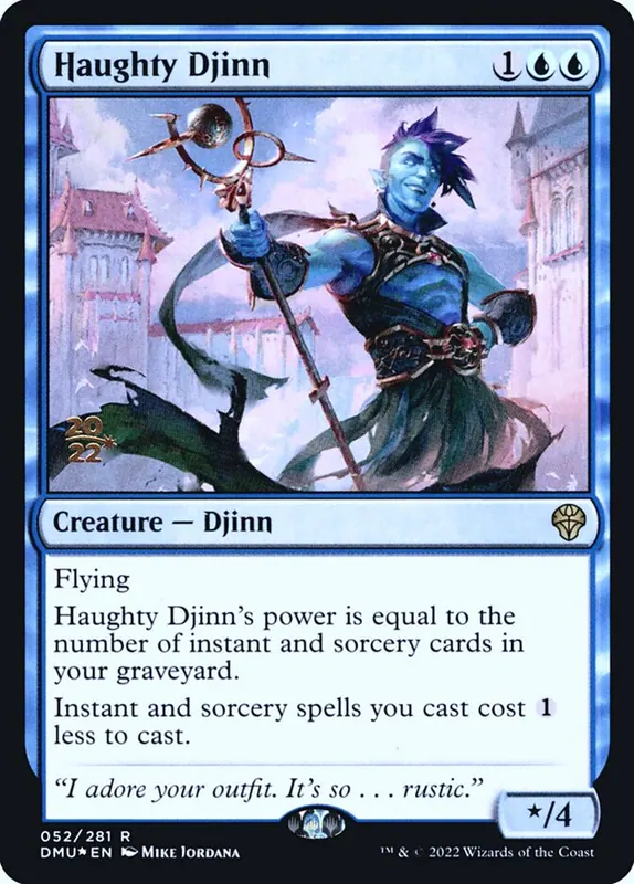Haughty Djinn [Dominaria United Promos]