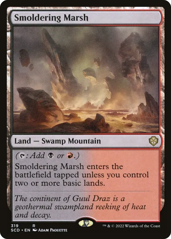 Smoldering Marsh [Starter Commander Decks] - Español