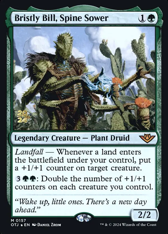 Bristly Bill, Spine Sower [Outlaws of Thunder Junction Promos]