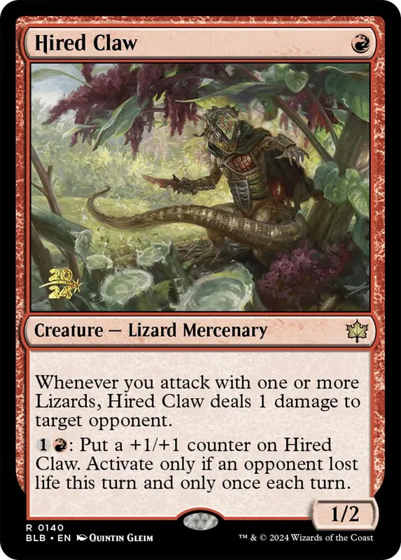Hired Claw [Bloomburrow Prerelease Promos] - Español