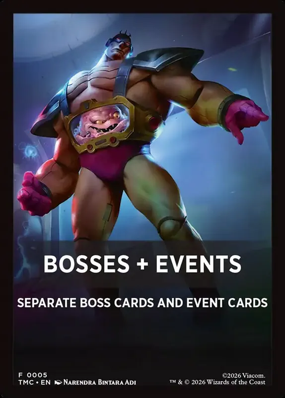 Bosses + Events [Teenage Mutant Ninja Turtles Eternal Front Cards]