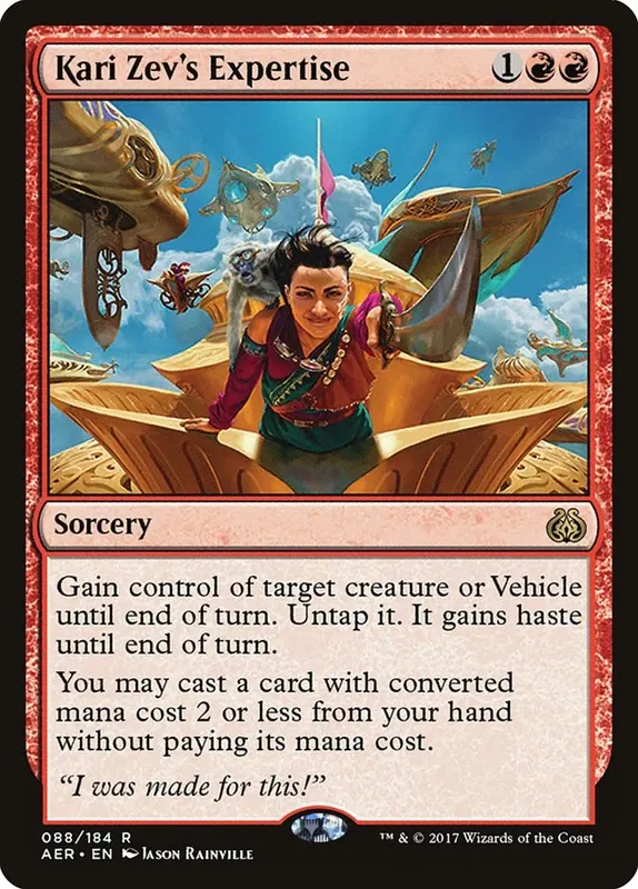 Kari Zev's Expertise [Aether Revolt] - Español