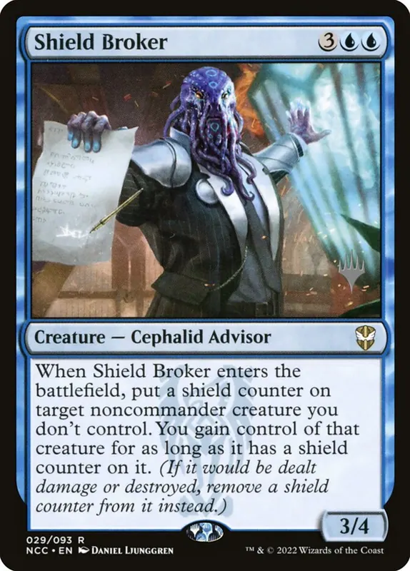 Shield Broker [New Capenna Commander Promos]