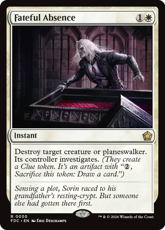 Fateful Absence [Foundations Commander]