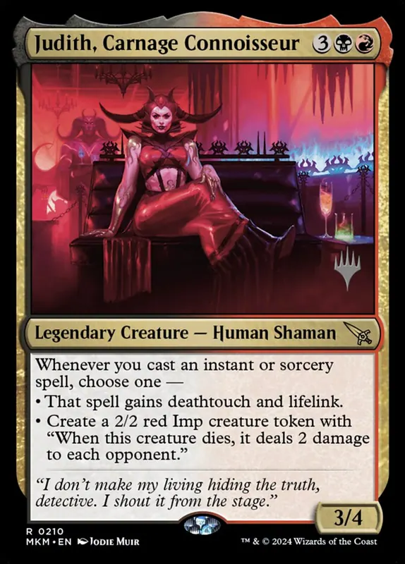 Judith, Carnage Connoisseur [Murders at Karlov Manor Promos]