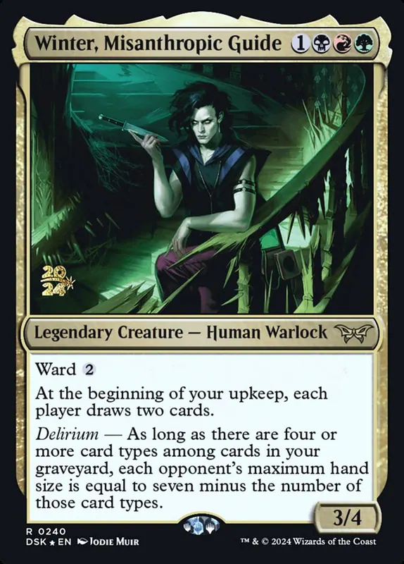 Winter, Misanthropic Guide [Duskmourn: House of Horror Promos]