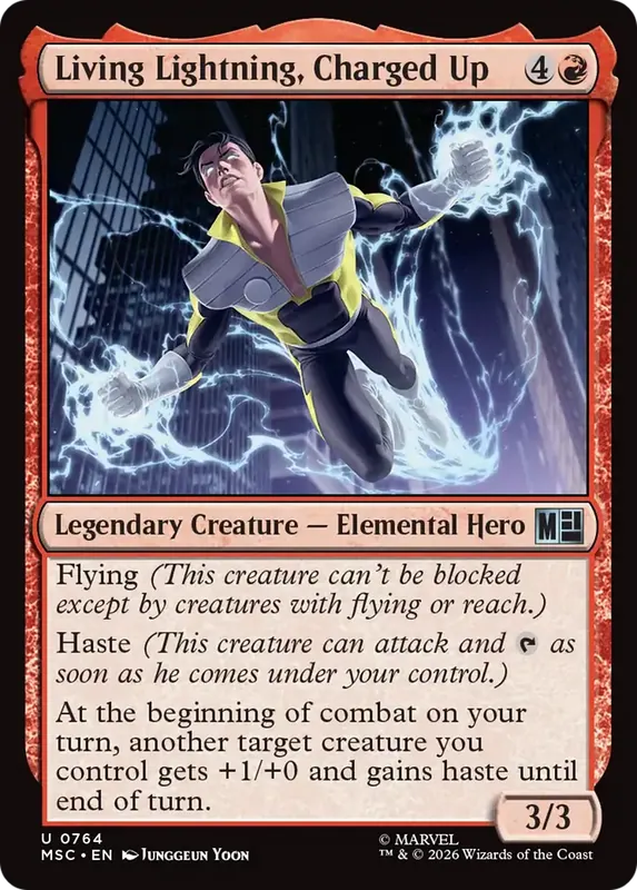 Living Lightning, Charged Up [Marvel Super Heroes Commander]