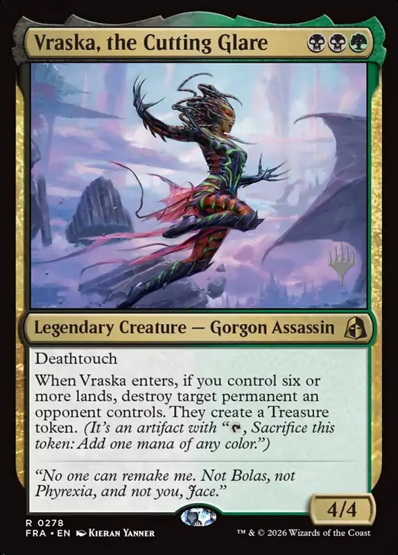Vraska, the Cutting Glare [Reality Fracture Promos]