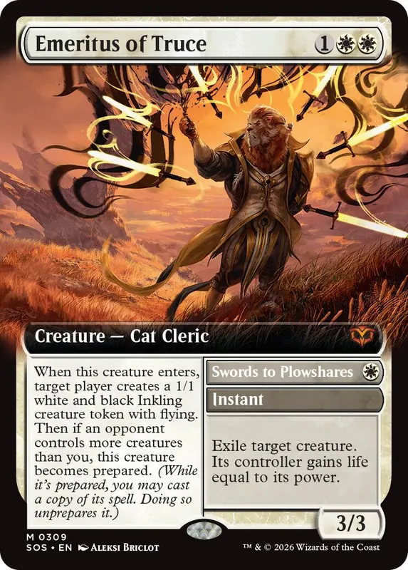 Emeritus of Truce (Extended Art) [Secrets of Strixhaven]