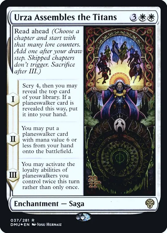 Urza Assembles the Titans [Dominaria United Promos]