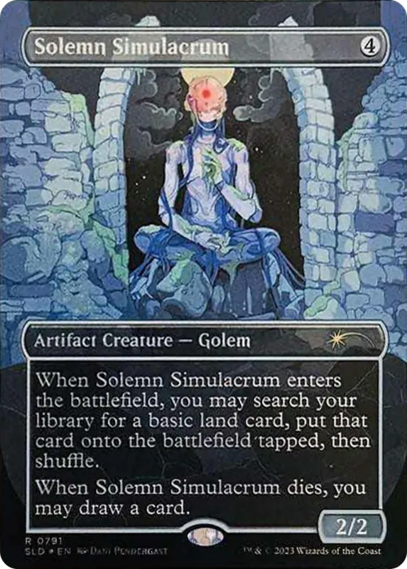 Solemn Simulacrum (0791) (Borderless) [Secret Lair Drop Series]