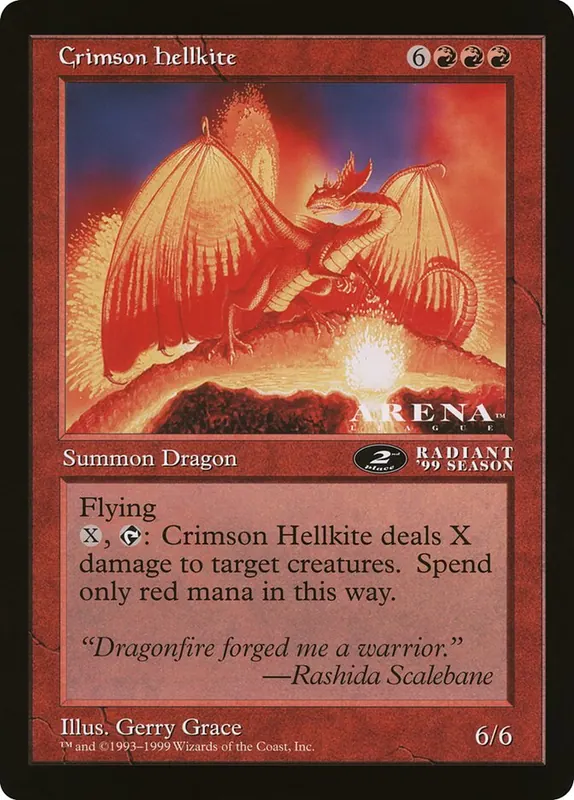 Crimson Hellkite [Oversized League Prizes]