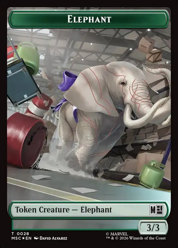Elephant [Marvel Super Heroes Commander Tokens]