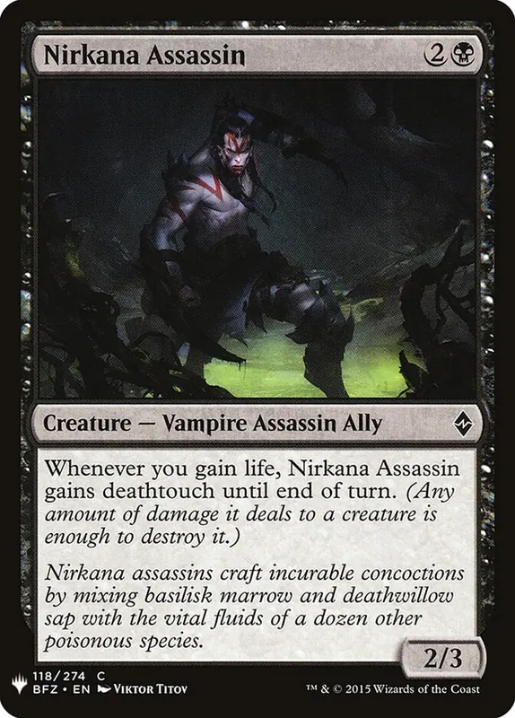 Nirkana Assassin [The List]