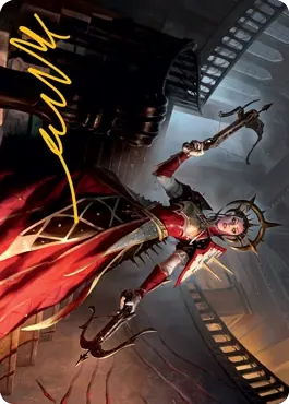 Bloodthirsty Adversary Art Card (Gold-Stamped Signature) [Innistrad: Midnight Hunt Art Series]