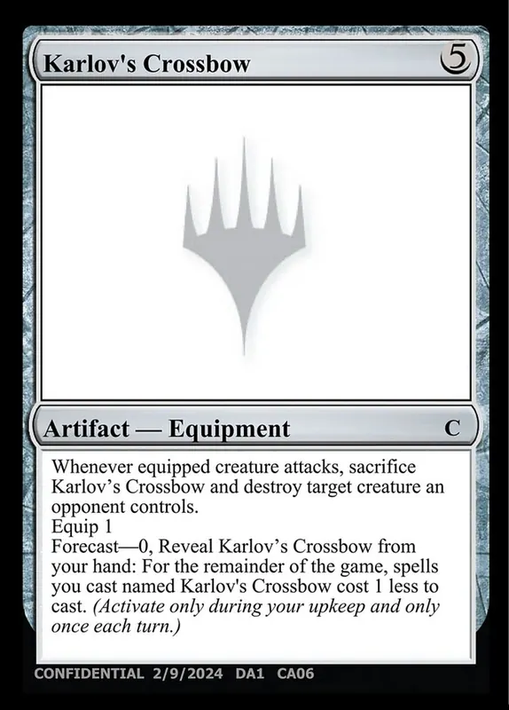 Karlov's Crossbow [Unknown Event]