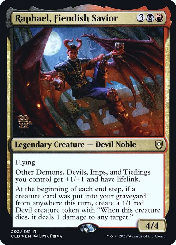 Raphael, Fiendish Savior [Battle for Baldur's Gate Promos]