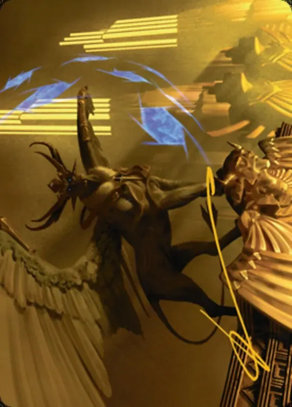 Raffine, Scheming Seer Art Card (Gold-Stamped Signature) [Streets of New Capenna Art Series]