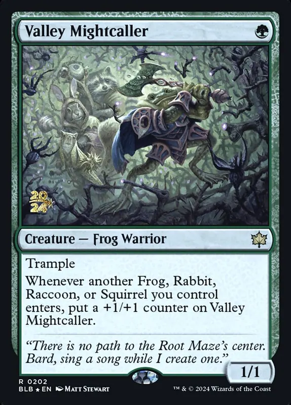Valley Mightcaller [Bloomburrow Promos]