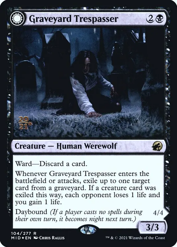 Graveyard Trespasser // Graveyard Glutton [Innistrad: Midnight Hunt Promos]