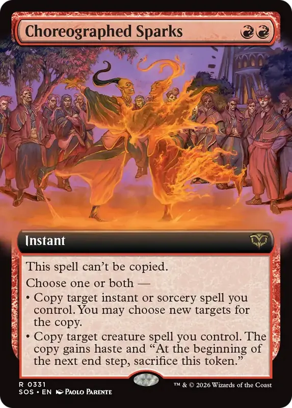 Choreographed Sparks (Extended Art) [Secrets of Strixhaven]