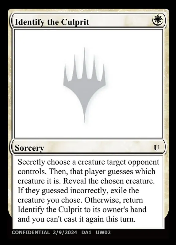 Identify the Culprit [Unknown Event]