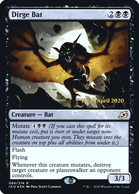 Dirge Bat [Ikoria: Lair of Behemoths Promos]