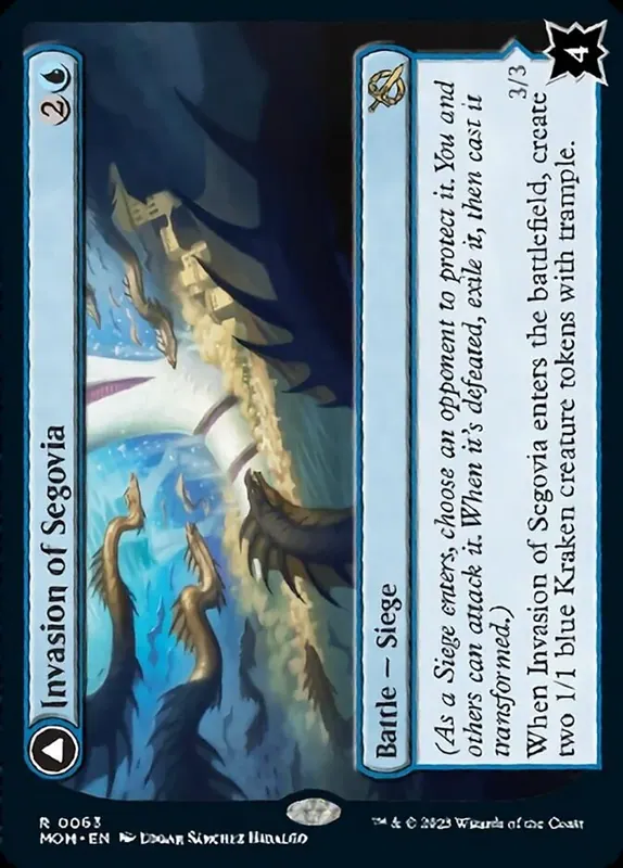 Invasion of Segovia // Caetus, Sea Tyrant of Segovia [March of the Machine] - Español