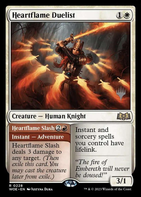 Heartflame Duelist // Heartflame Slash [Wilds of Eldraine Promos]