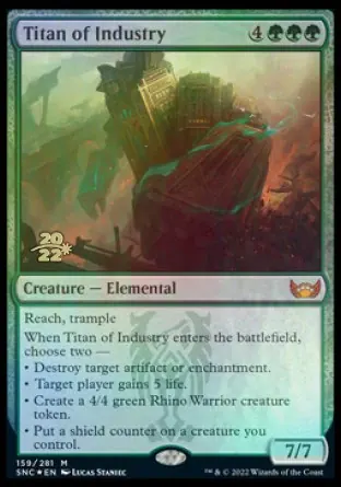 Titan of Industry [Streets of New Capenna Prerelease Promos] - Español