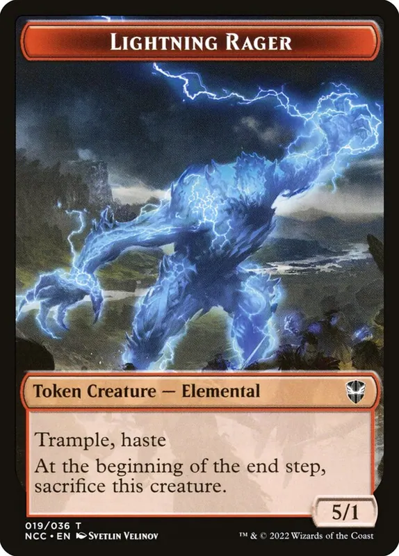 Lightning Rager [New Capenna Commander Tokens]