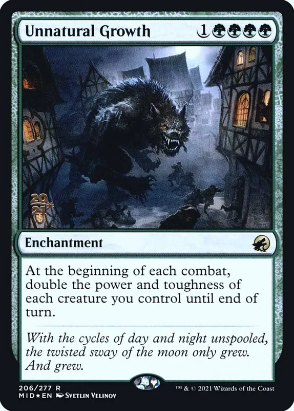 Unnatural Growth [Innistrad: Midnight Hunt Promos]